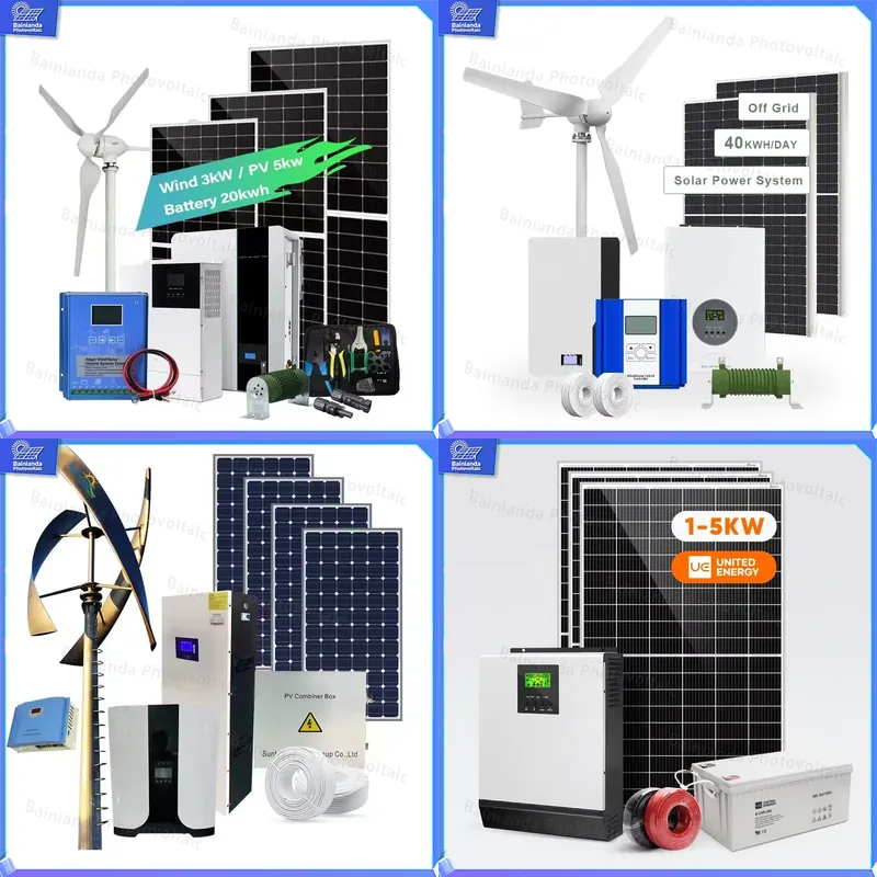 Wind Solar Hybrid Kit - Gerador Eólico Solar de 3KW com