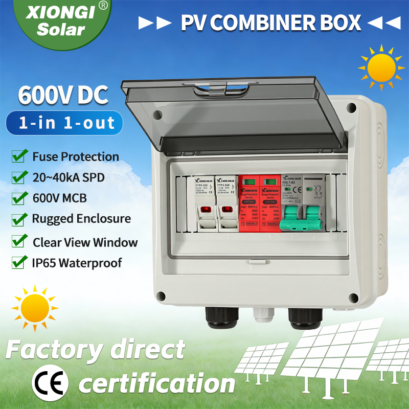 Solar Combiner Box - 1 unidade de caixa de junção