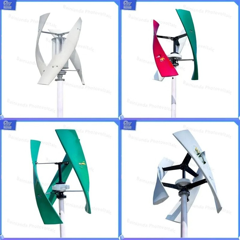 Wind Solar Hybrid Kit - Gerador de Turbina Eólica de Eixo