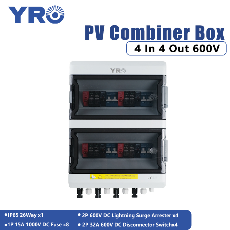 Solar Combiner Box - Caixa Combinadora PV 4 entradas 4
