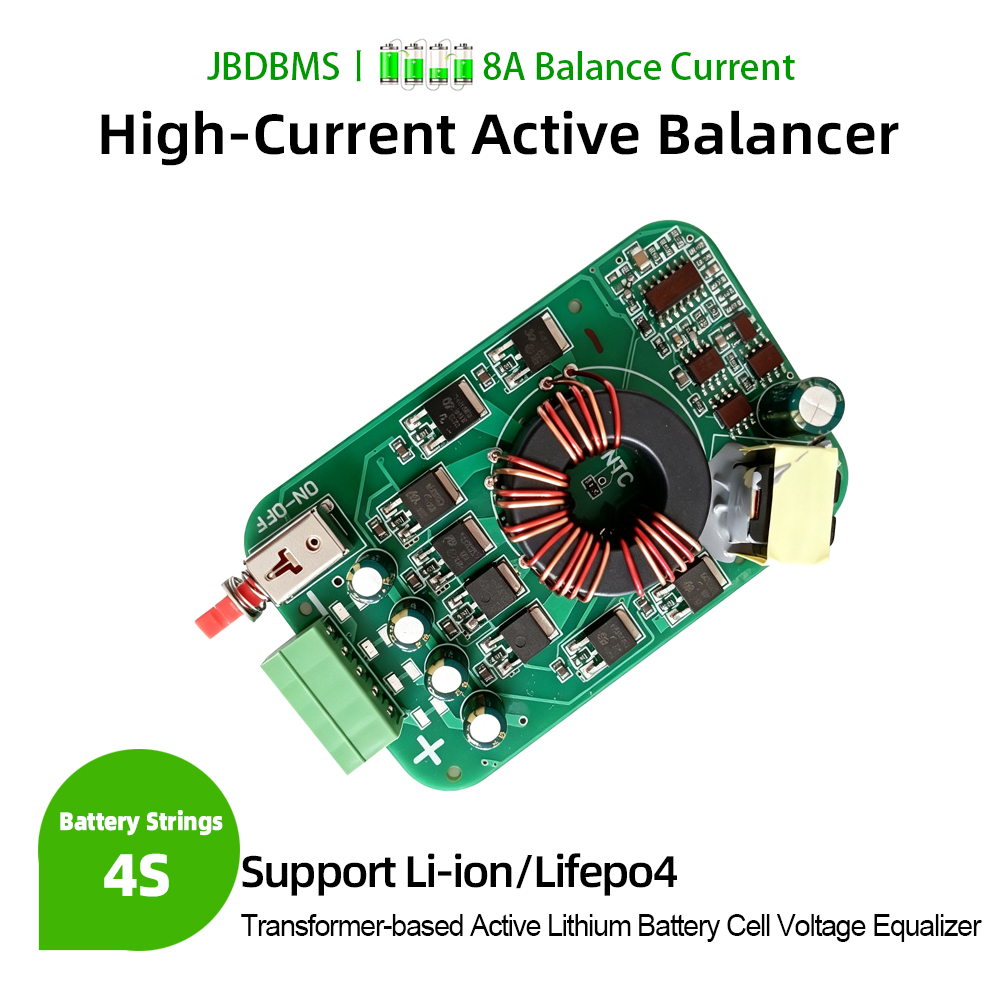 Battery Equalizer Balancer - JBDBMS 4S 8A 0.005V Balanceador Ativo