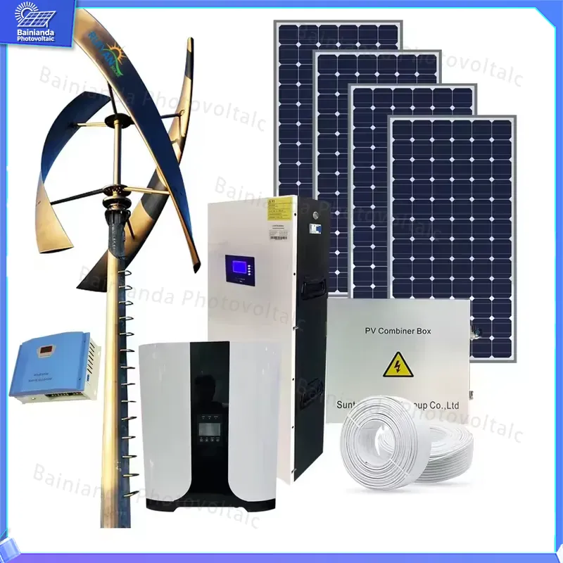 Gerador Eólico Solar de 3KW co - Wind Solar Hybrid Kit avaliação e preço