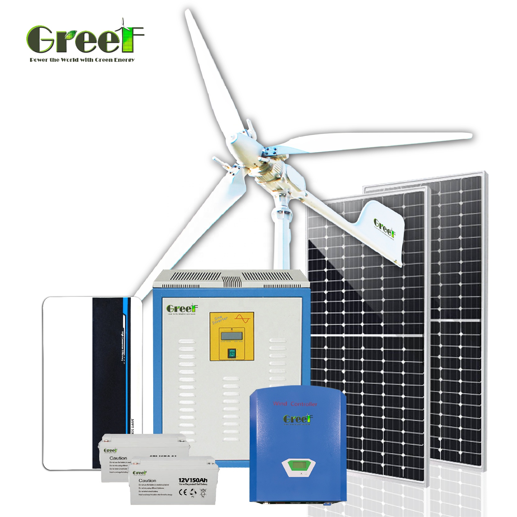 Kit Completo de Painéis Solare - Wind Solar Hybrid Kit avaliação e preço