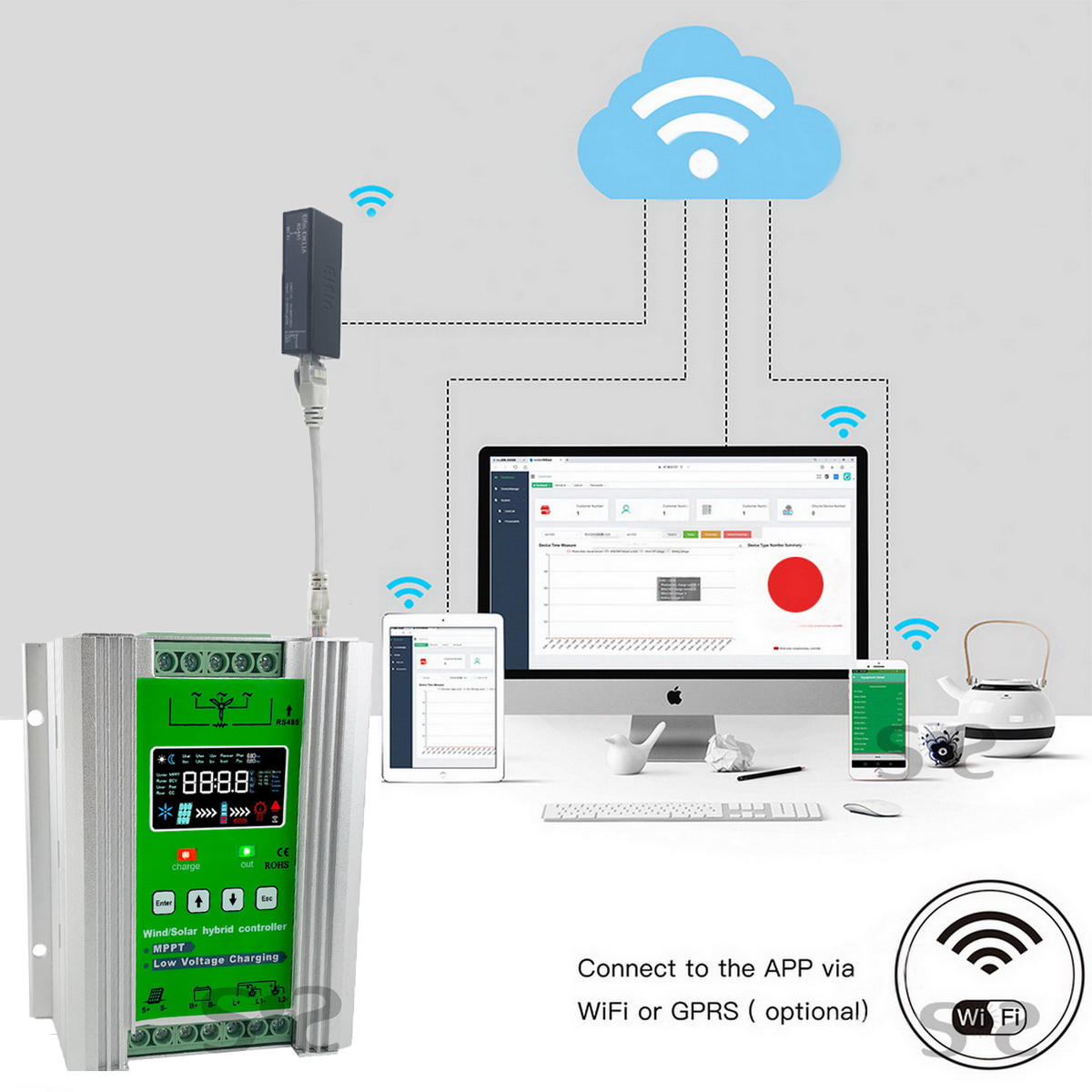 Controlador Híbrido de Vento e - Wind Solar Hybrid Kit avaliação e preço